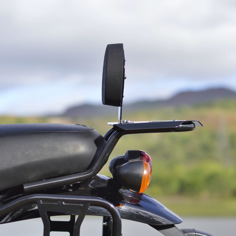 Image Auto Engina Top Rack with Backrest for Royal Enfield Hunter 350 Black