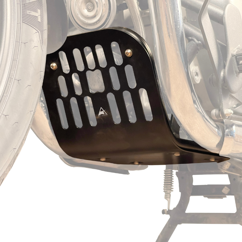 Image Auto Engina Bash Plate with Support Frame for Royal Enfield Super Meteor 650 Black