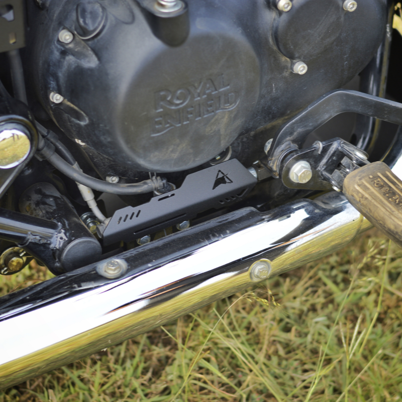 Image Auto Engina Master Cylinder Guard for Royal Enfield Meteor 350 Black