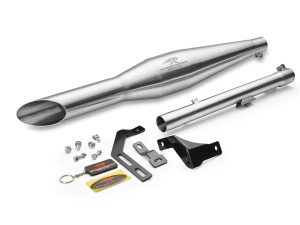 Image Red Rooster Rumbler Ace Exhaust for Royal Enfield Classic Reborn 350 - Matte Finish
