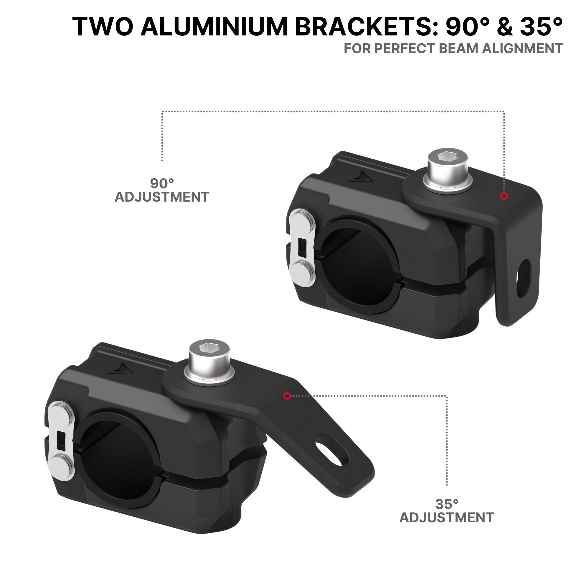 Image Auto Engina Universal Fit- Fog Light Mounts Set