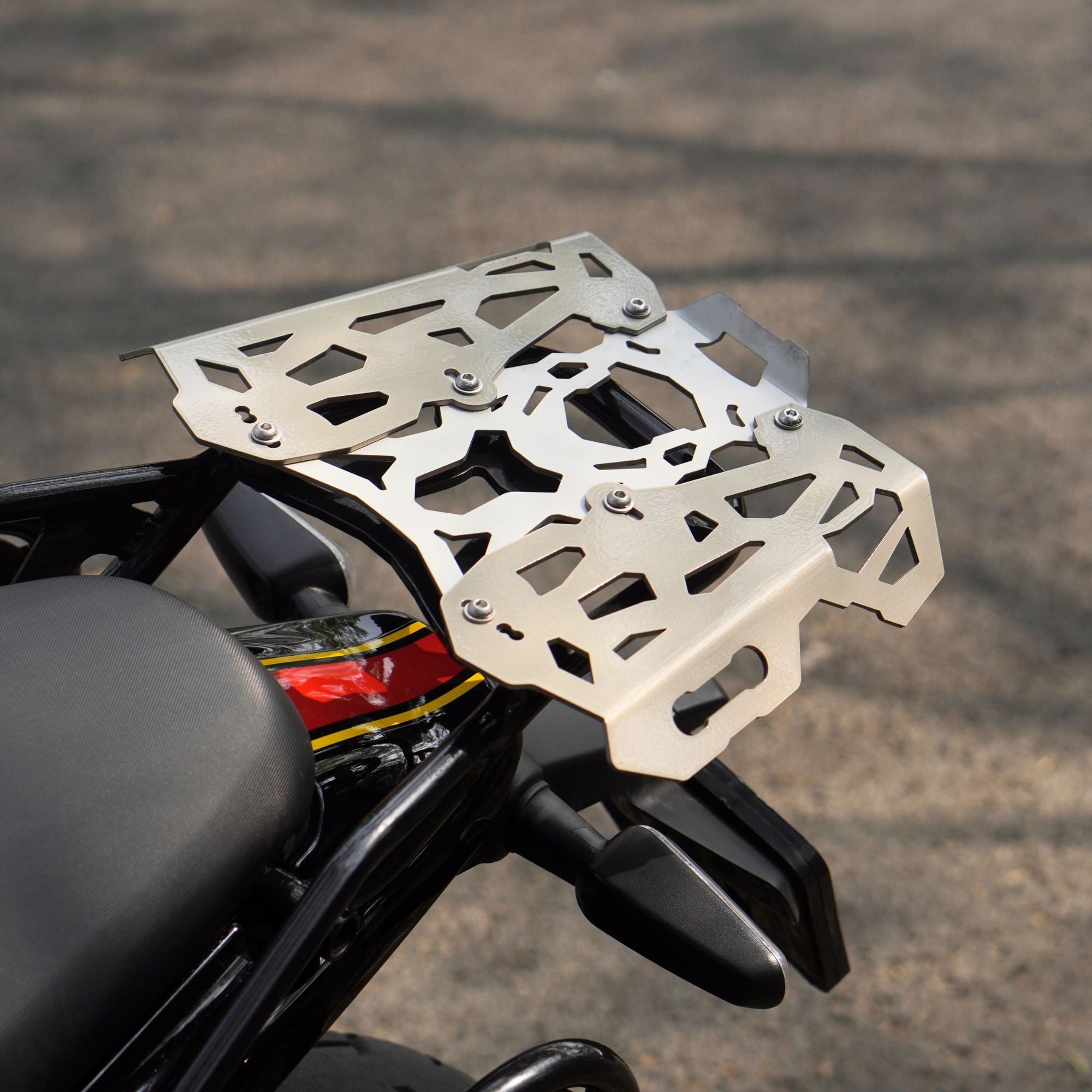 Image Auto Engina Adjustable Rack Plate + Top Rack Frame for Royal Enfield Guerrilla 450
