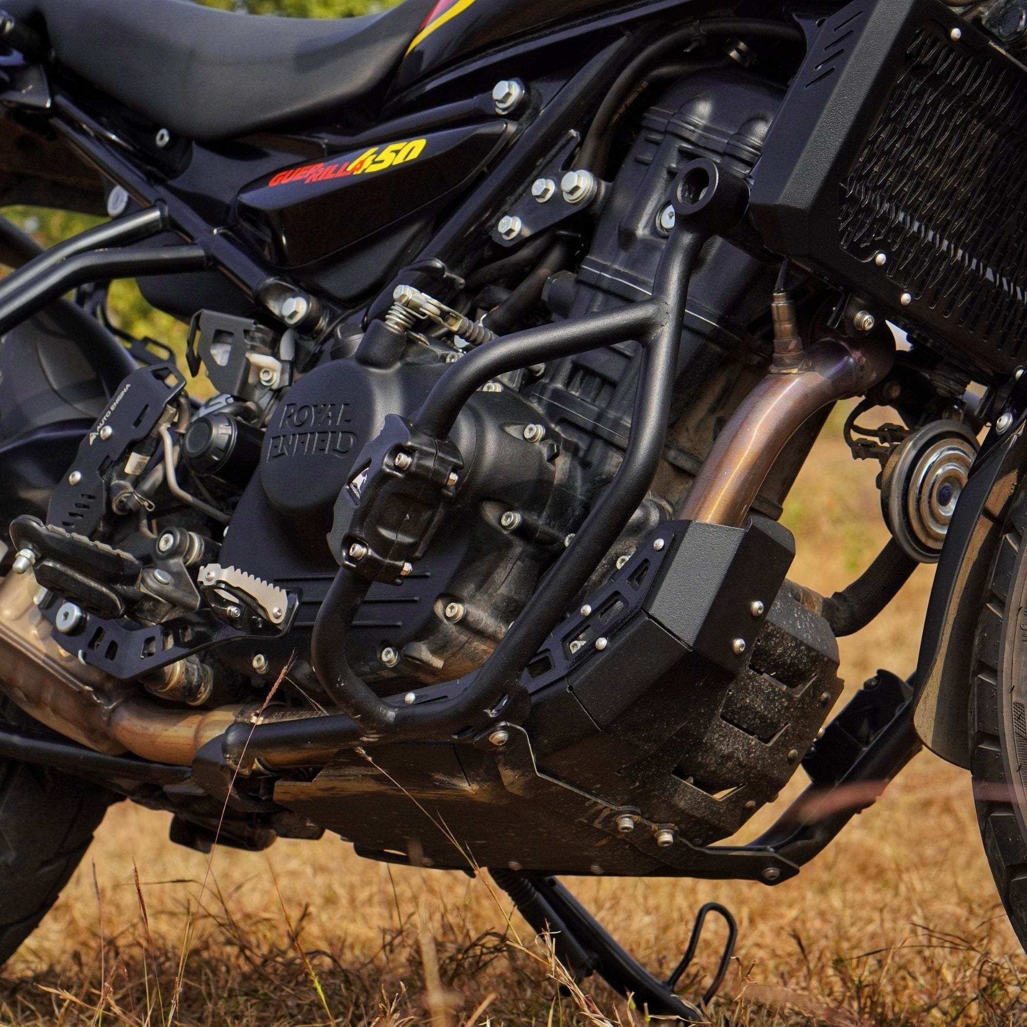 Image Auto Engina Bash Plate for Royal Enfield Guerrilla 450 Black