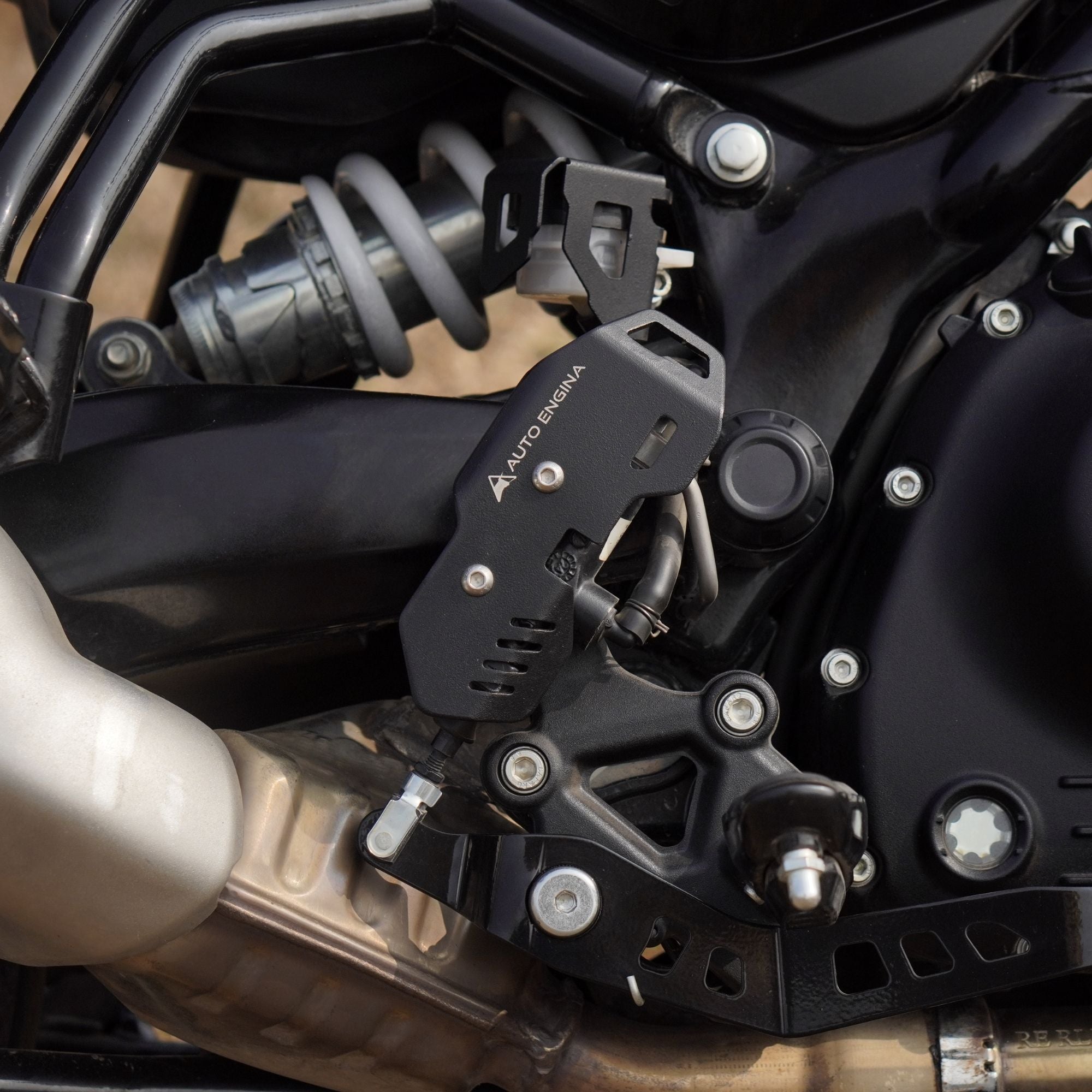 Image Auto Engina Master Cylinder Guard for Royal Enfield Guerrilla 450 Black