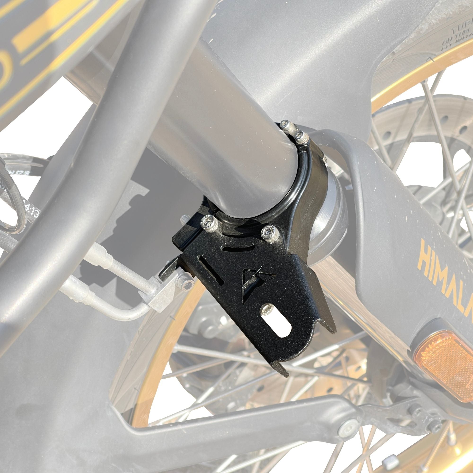 Image Auto Engina Fog Light Clamp/Mount for Royal Enfield Himalayan 450 Black