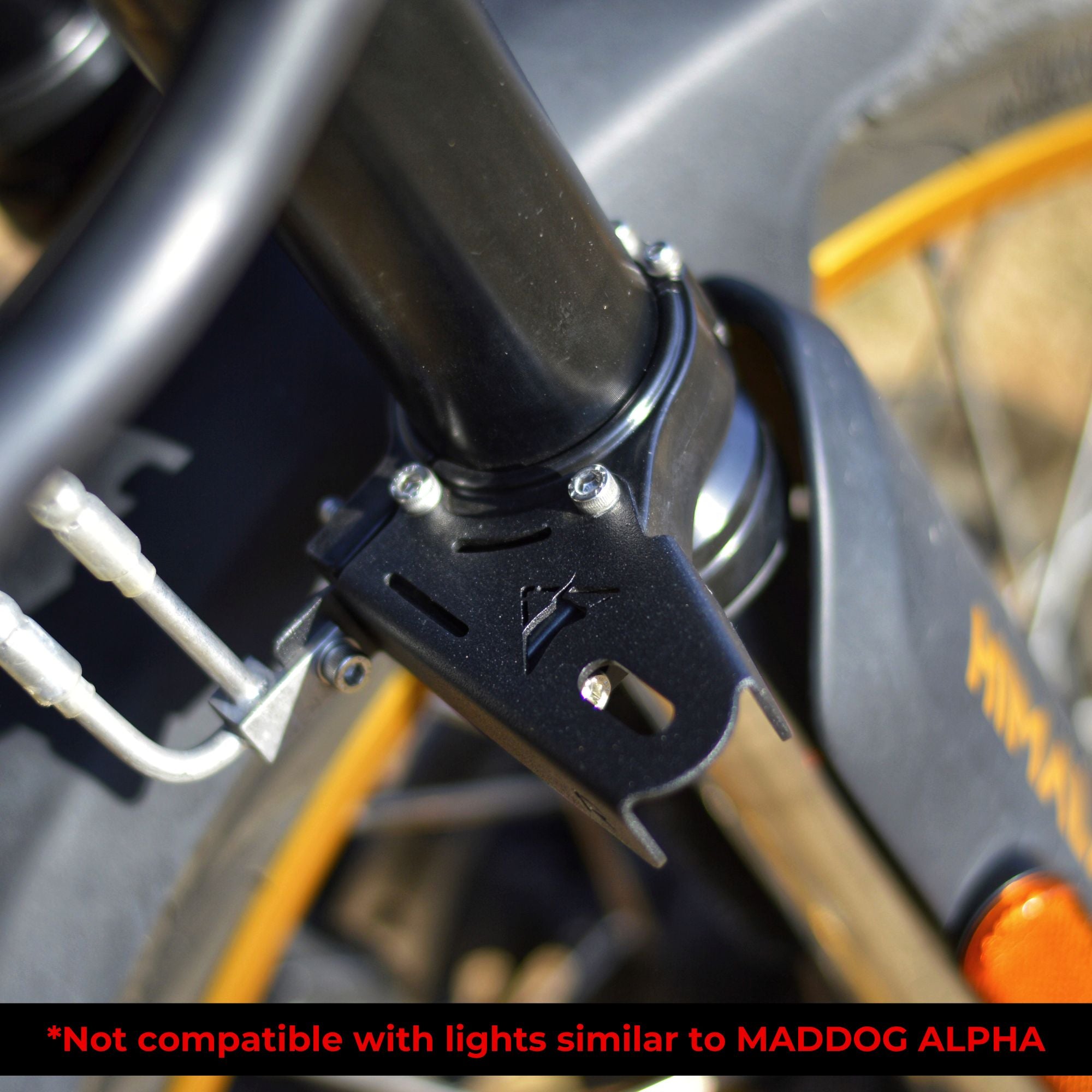 Image Auto Engina Fog Light Clamp/Mount for Royal Enfield Himalayan 450 Black