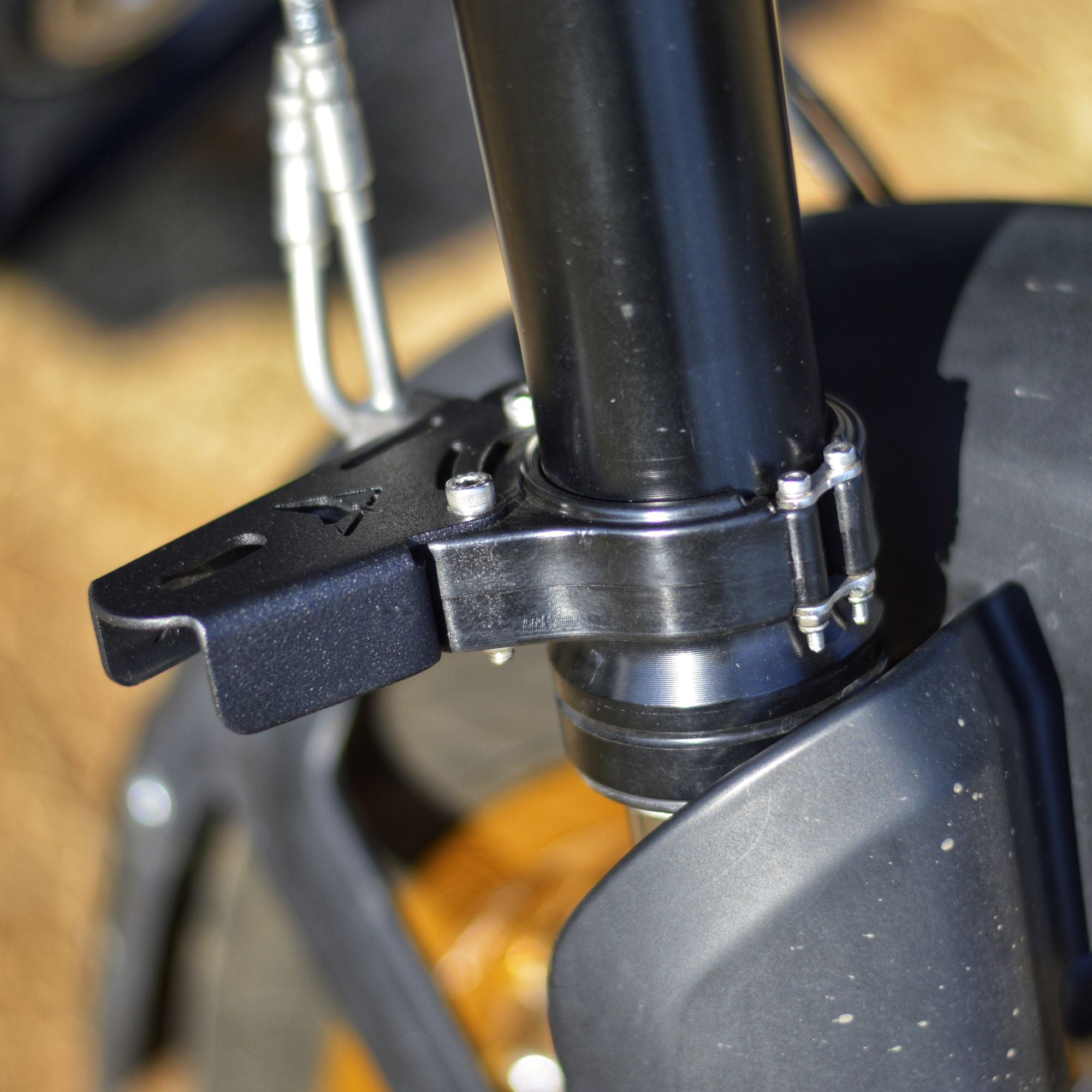 Image Auto Engina Fog Light Clamp/Mount for Royal Enfield Himalayan 450 Black