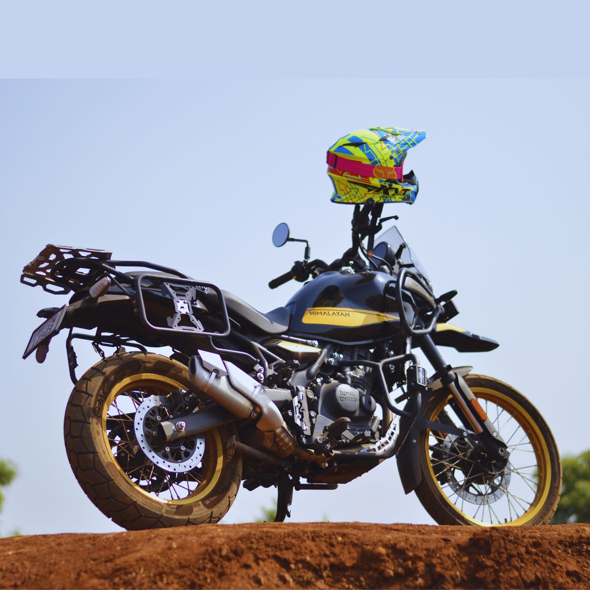 Image Auto Engina Heat Shield Extender for Royal Enfield Himalayan 450 Silver
