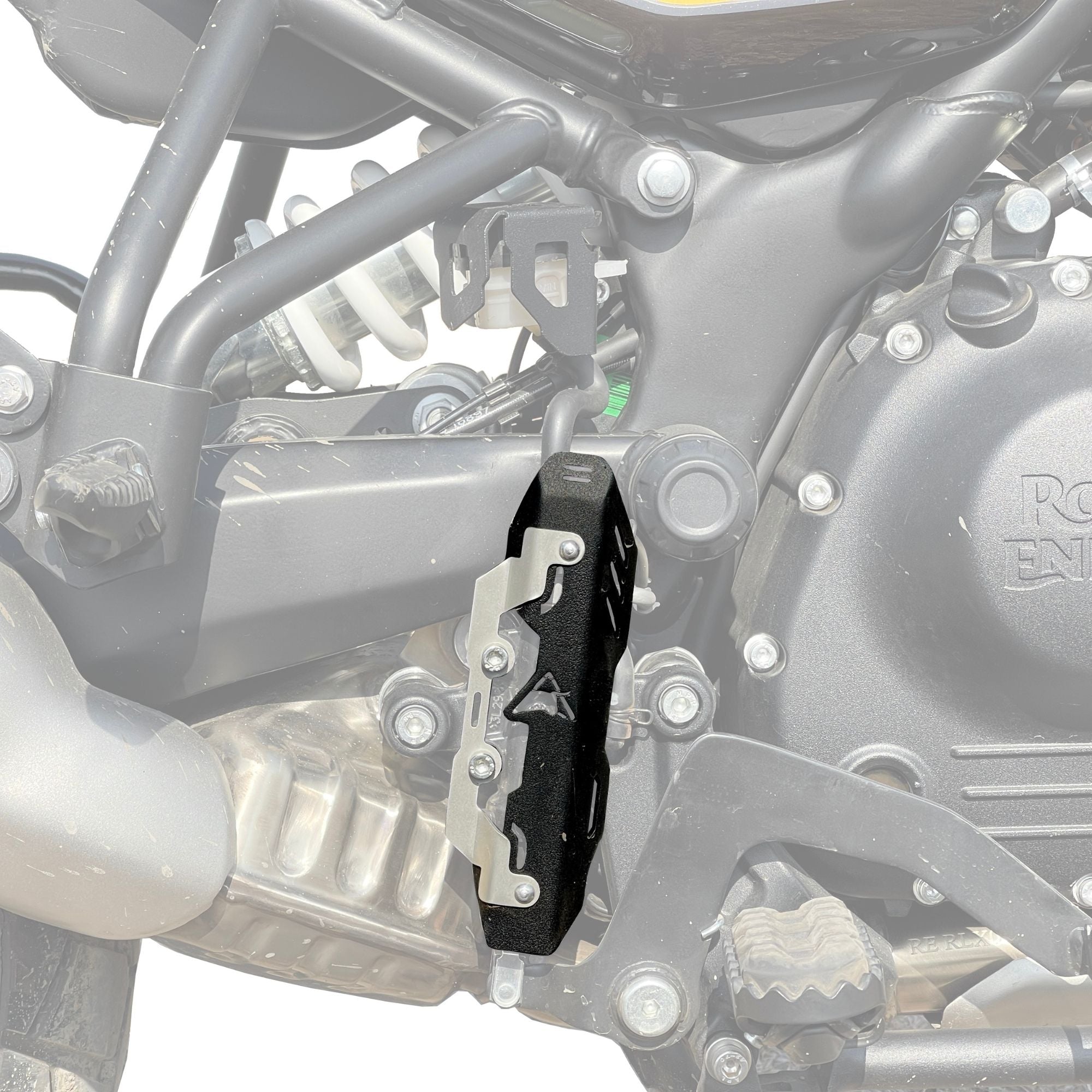 Image Auto Engina Master Cylinder Guard for Royal Enfield Himalayan 450 Black
