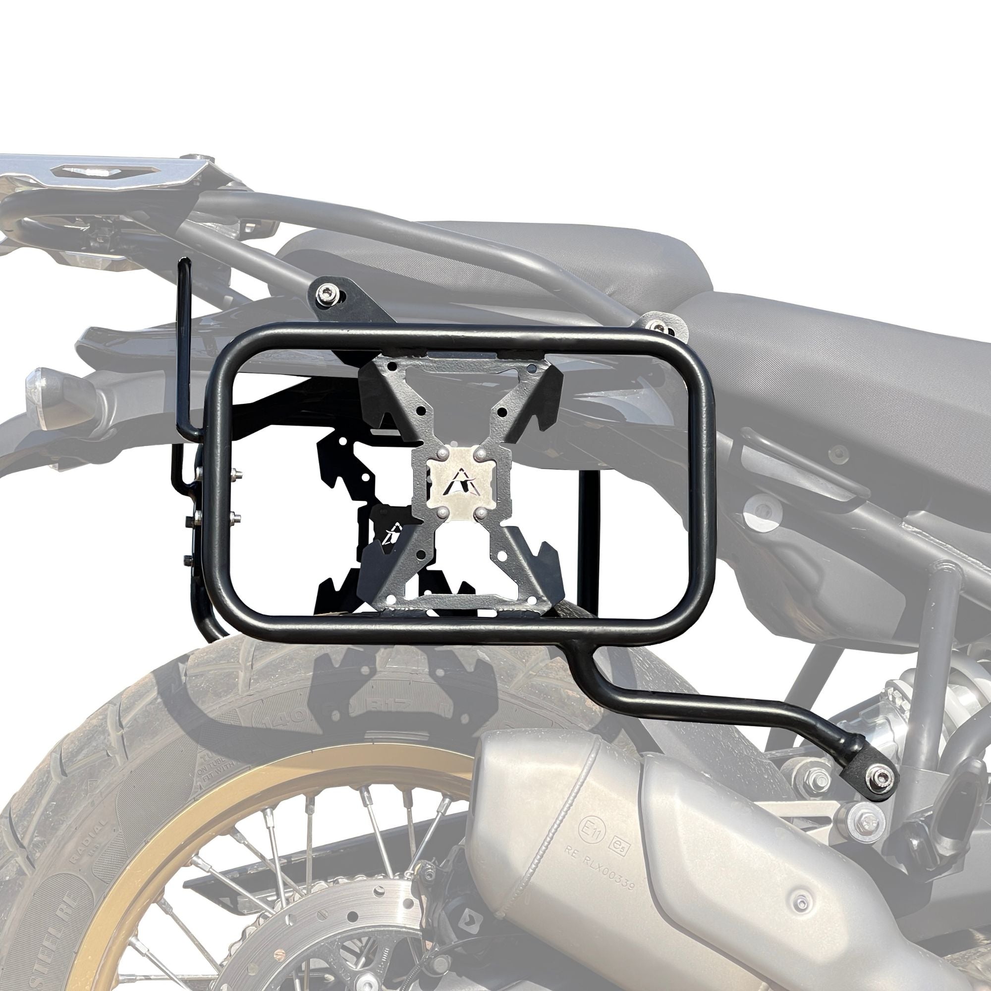 Image Auto Engina Pannier/Saddle Stay for Royal Enfield Himalayan 450 Black