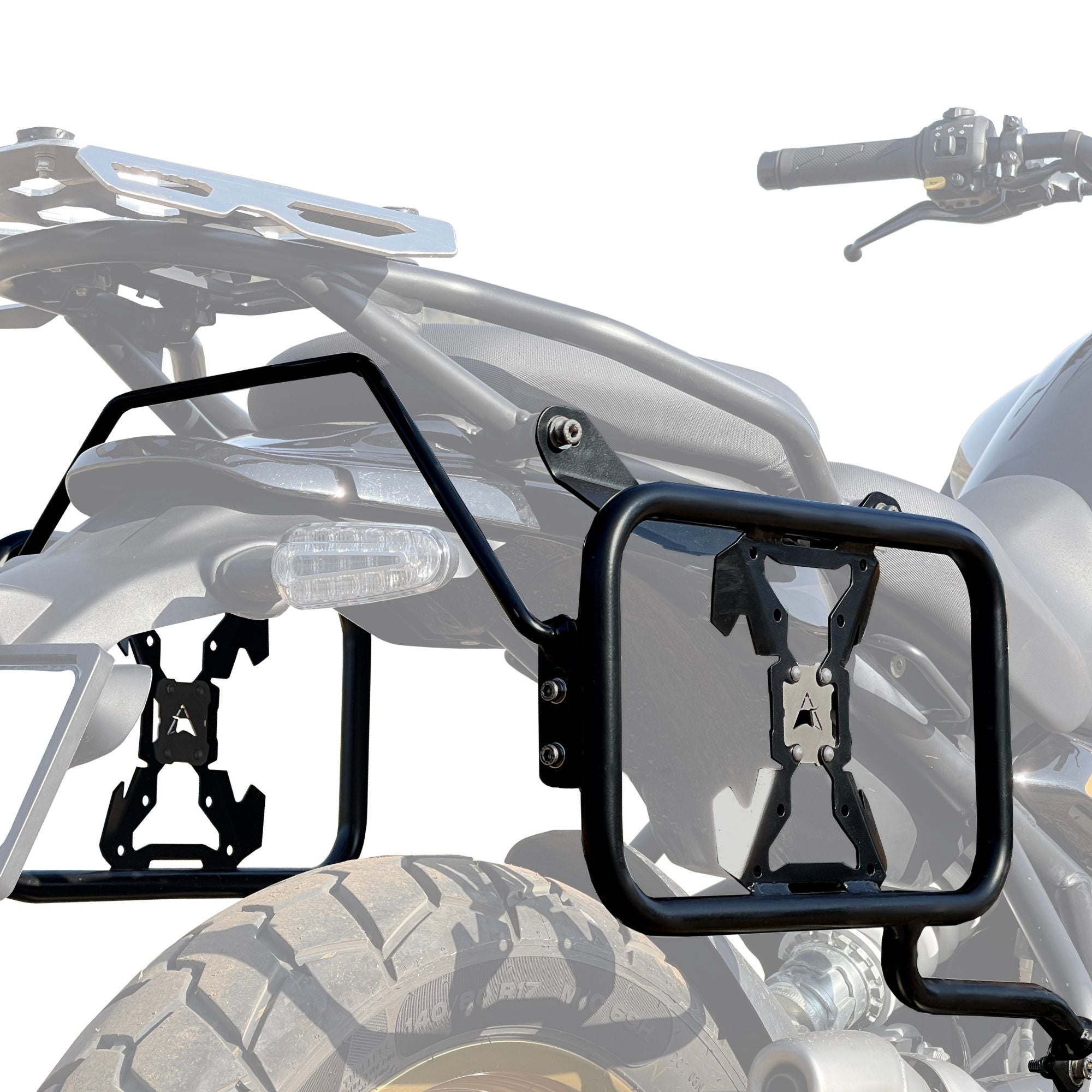 Image Auto Engina Pannier/Saddle Stay for Royal Enfield Himalayan 450 Black