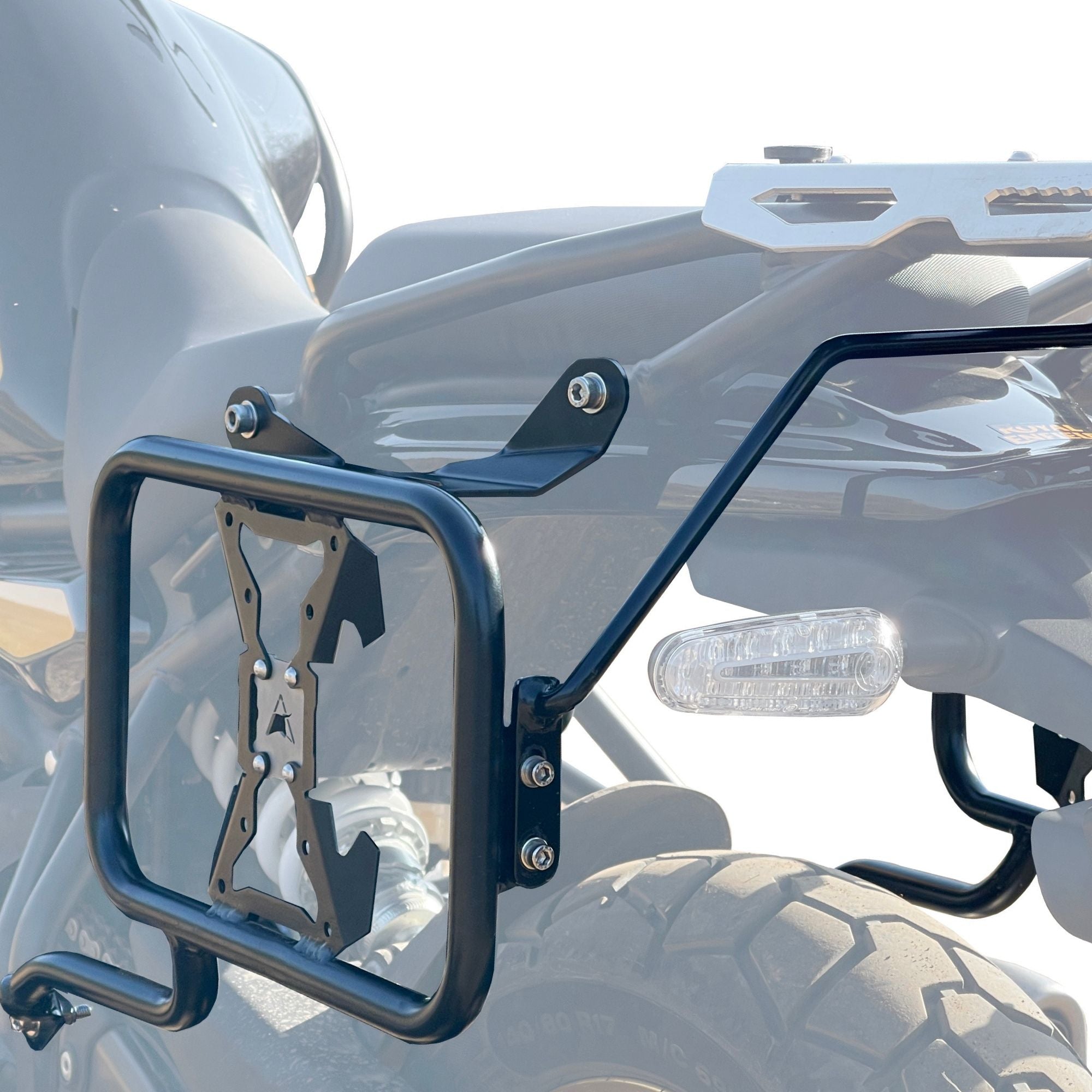 Image Auto Engina Pannier/Saddle Stay for Royal Enfield Himalayan 450 Black