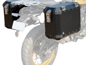 Image Auto Engina Aluminium Panniers - 72L for Royal Enfield Himalayan 450 Black