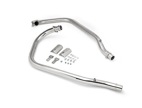 Image Red Rooster Header Pipe for Royal Enfield Super Meteor 650 - Polish
