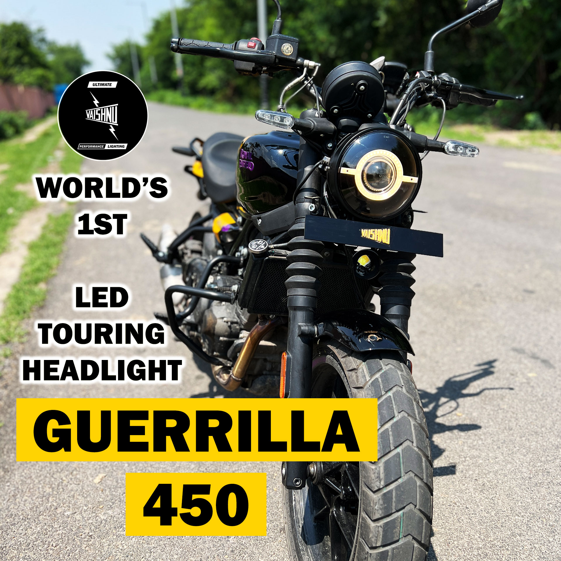 Image WORLD'S 1ST LED TOURING HEADLIGHT FOR GUERRILLA 450