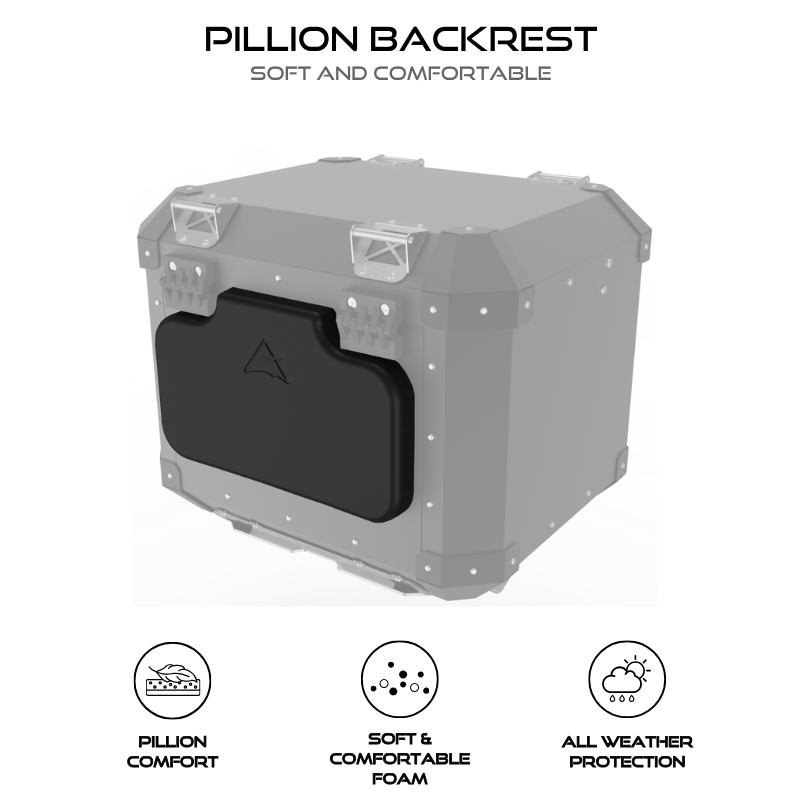 Image Auto Engina Aluminium Top Box - 42L for Royal Enfield Meteor 350 Black