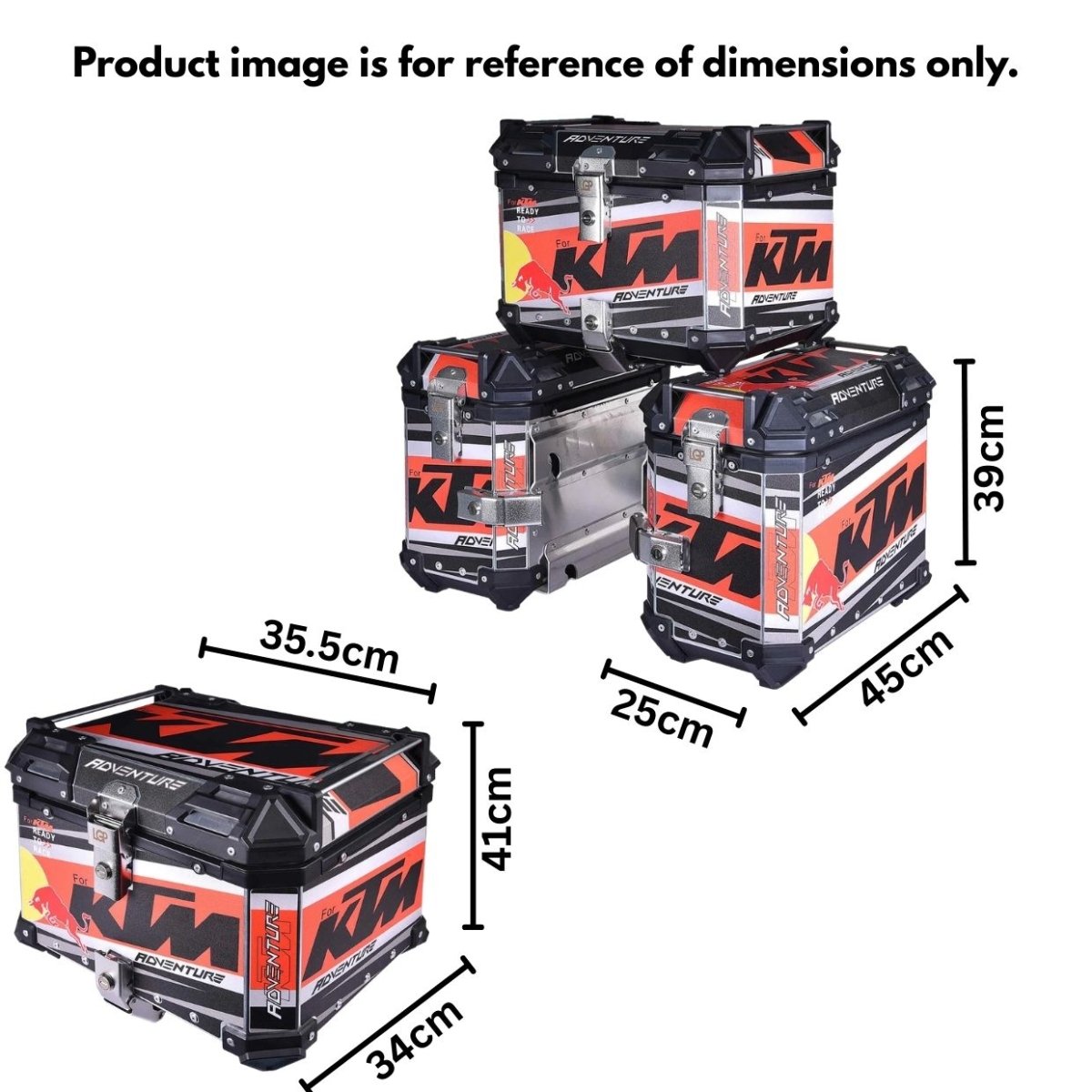 Image BMW GS Aluminium Side Panniers & Top Box 45L/38L/38L | Black