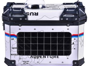 Image LGP PANNIER BOX 38L WHITE MAP LINE FOR PET