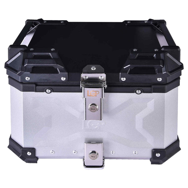 LGP TOP BOX 36L TYPE X WITH BACKREST - silver