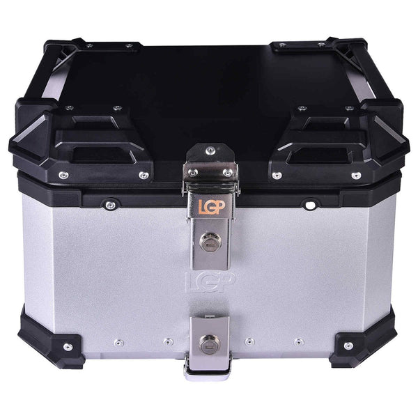 LGP TOP BOX 36L WITH BACKREST - silver