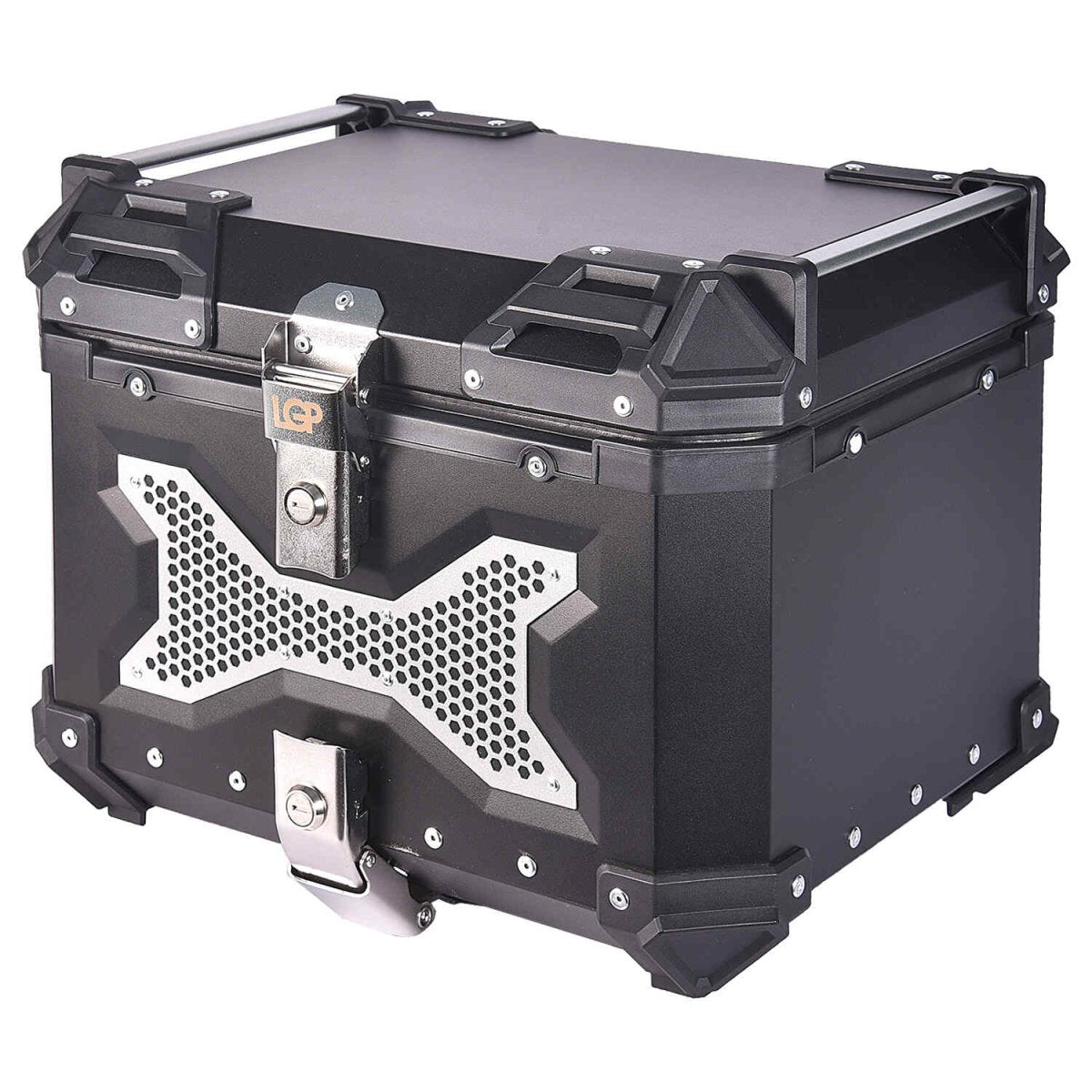 Image Motorcycle Top Box 45L Black Type X Luggage Box with Backrest