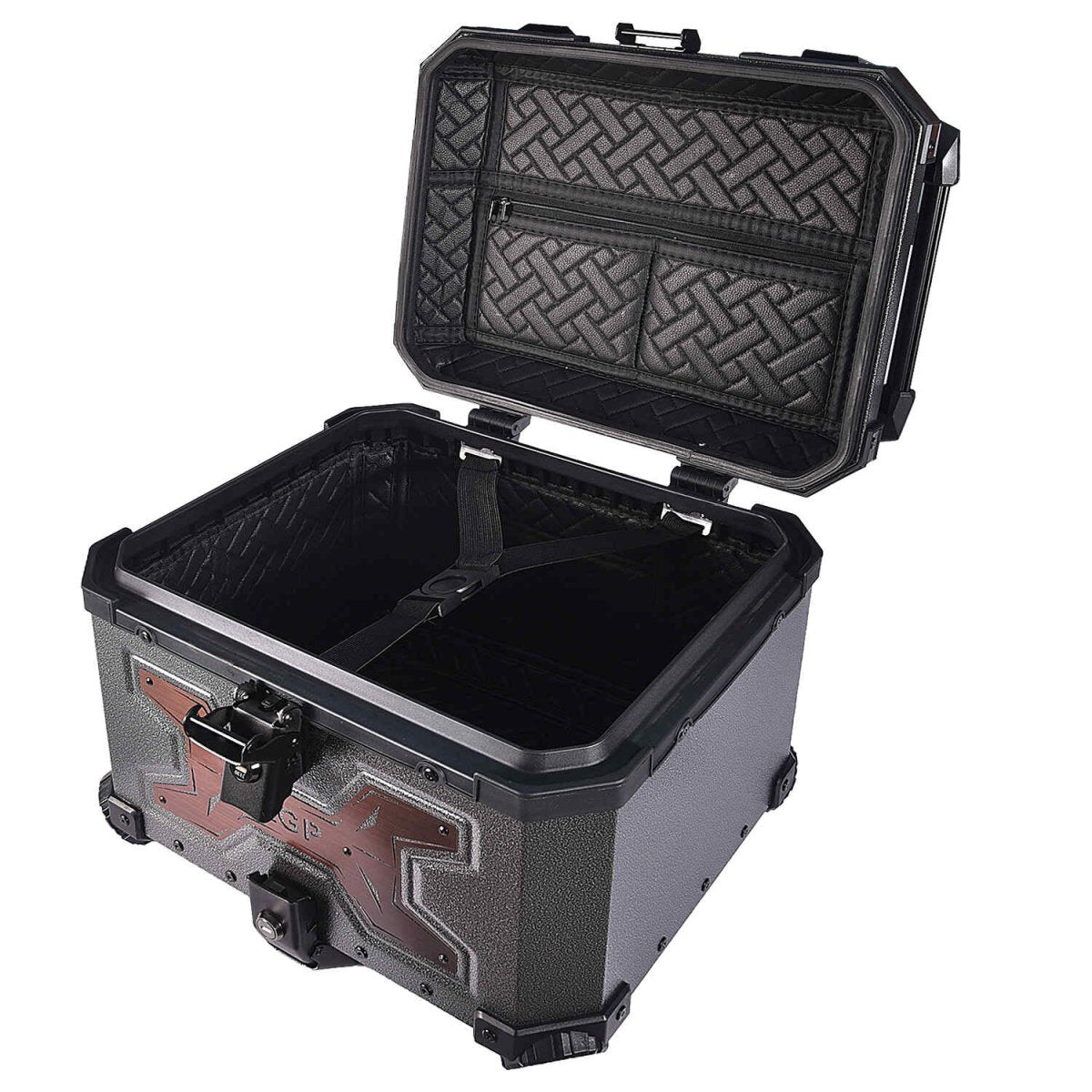 Image TOP BOX 45L GRAY WRINKLES COPPER W/REST