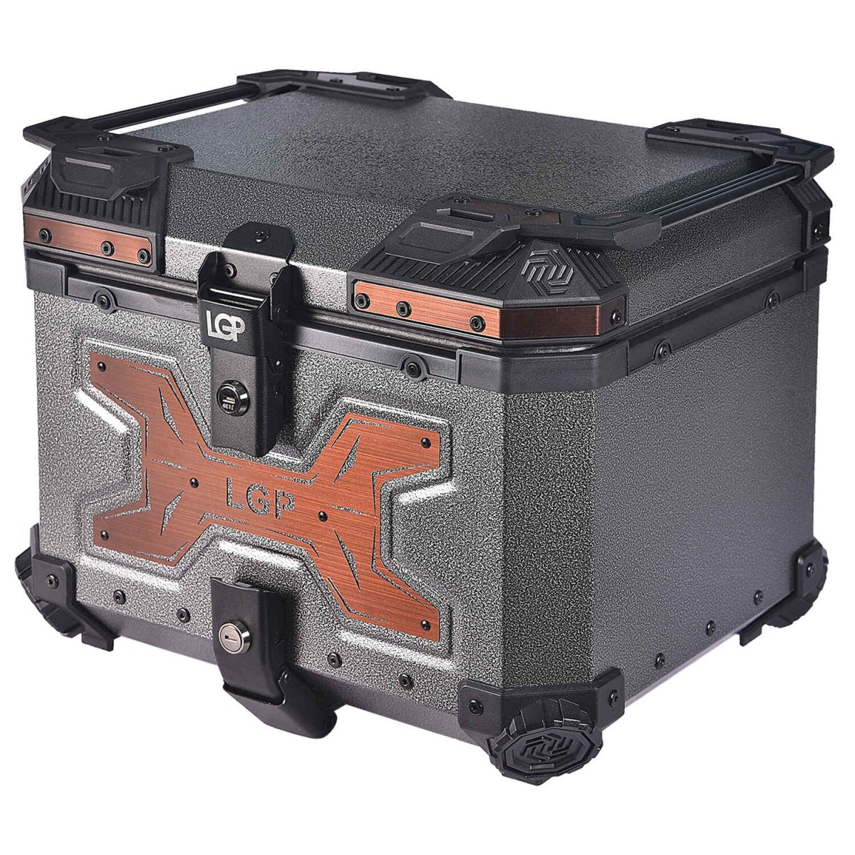 Image TOP BOX 45L GRAY WRINKLES COPPER W/REST