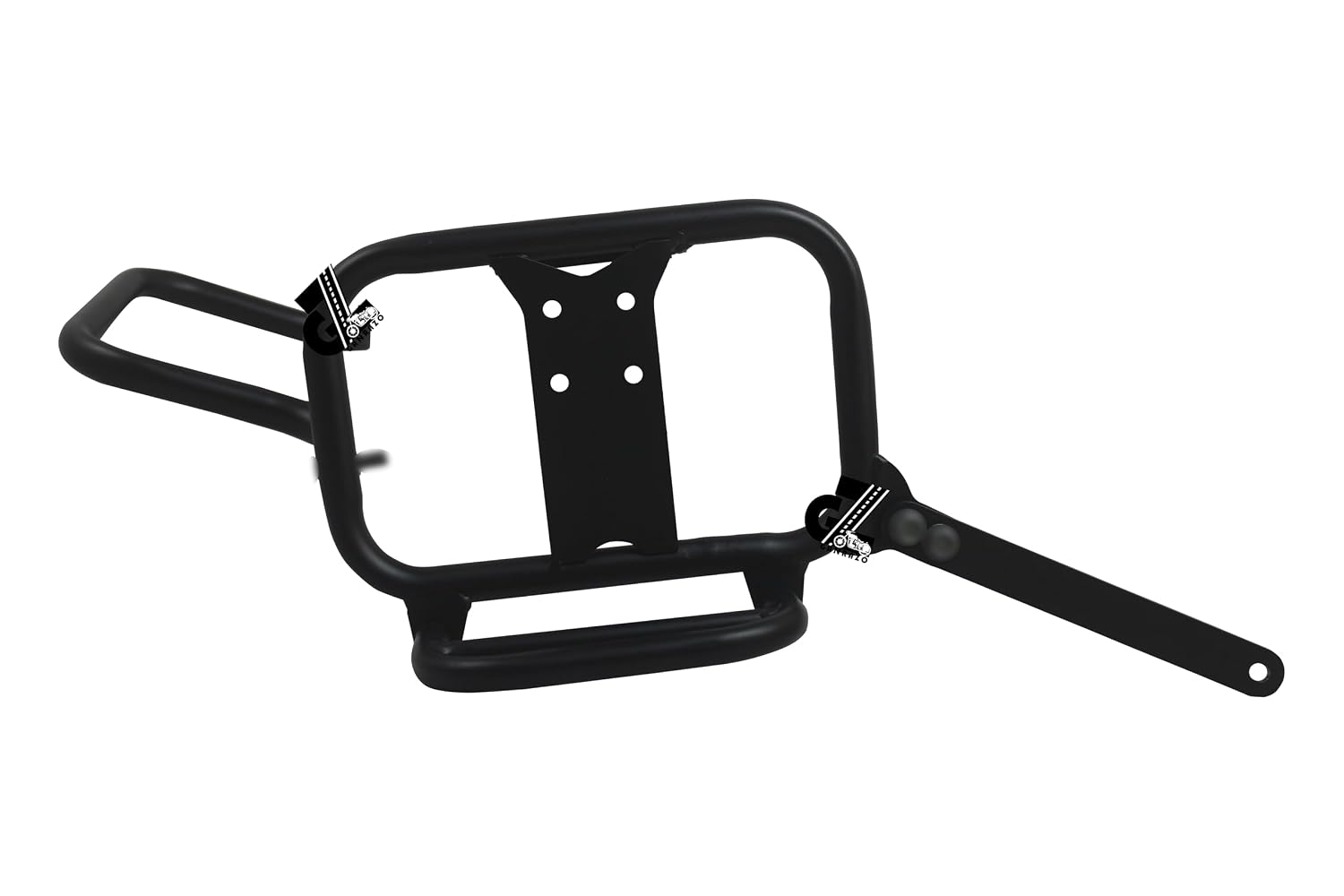 Image Black Premium Saddle Stay/Luggage Carrier/Mounting Heavy Duty/Black Power Coated/Rust Protection Pair Right & Left Both Side Compatible with Royal Enfield Bear 650 All Models