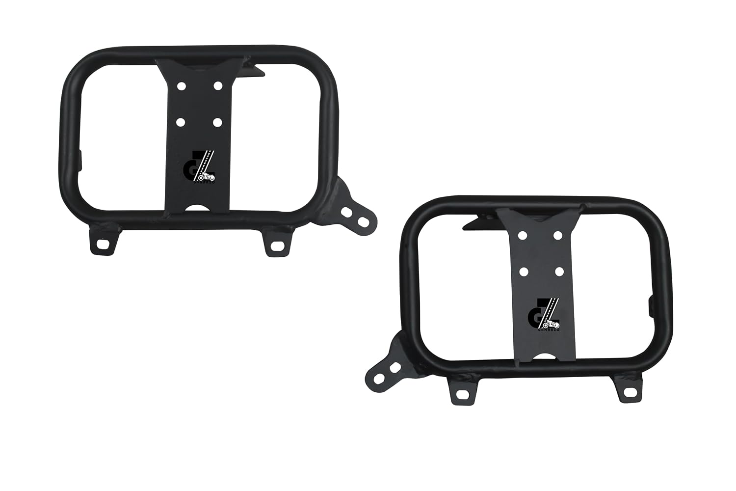 Image Black Premium Saddle Stay/Luggage Carrier/Mounting Heavy Duty/Black Power Coated/Rust Protection Pair Right & Left Both Side Compatible with Royal Enfield Bear 650 All Models
