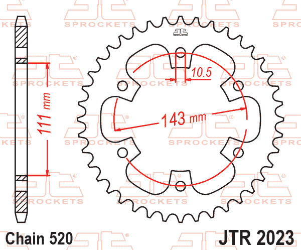 Image Sprockets Rear (2023- 42T) - JT