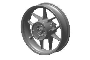 Image Zadniy disk v sbore, tsvet BLACK, 17X4.25