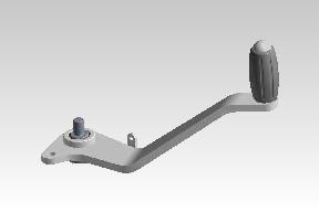 Image Pedal tormoza v sbore khrom